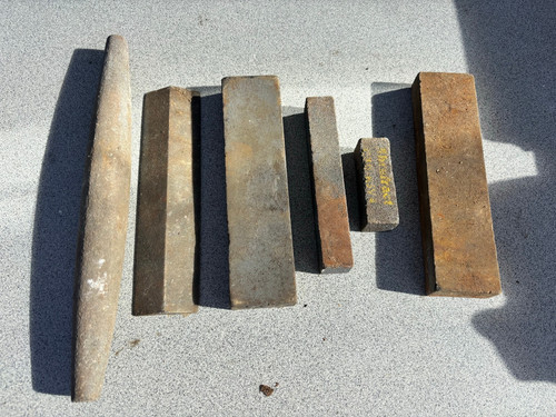 Vintage sharpening stones - 6x,